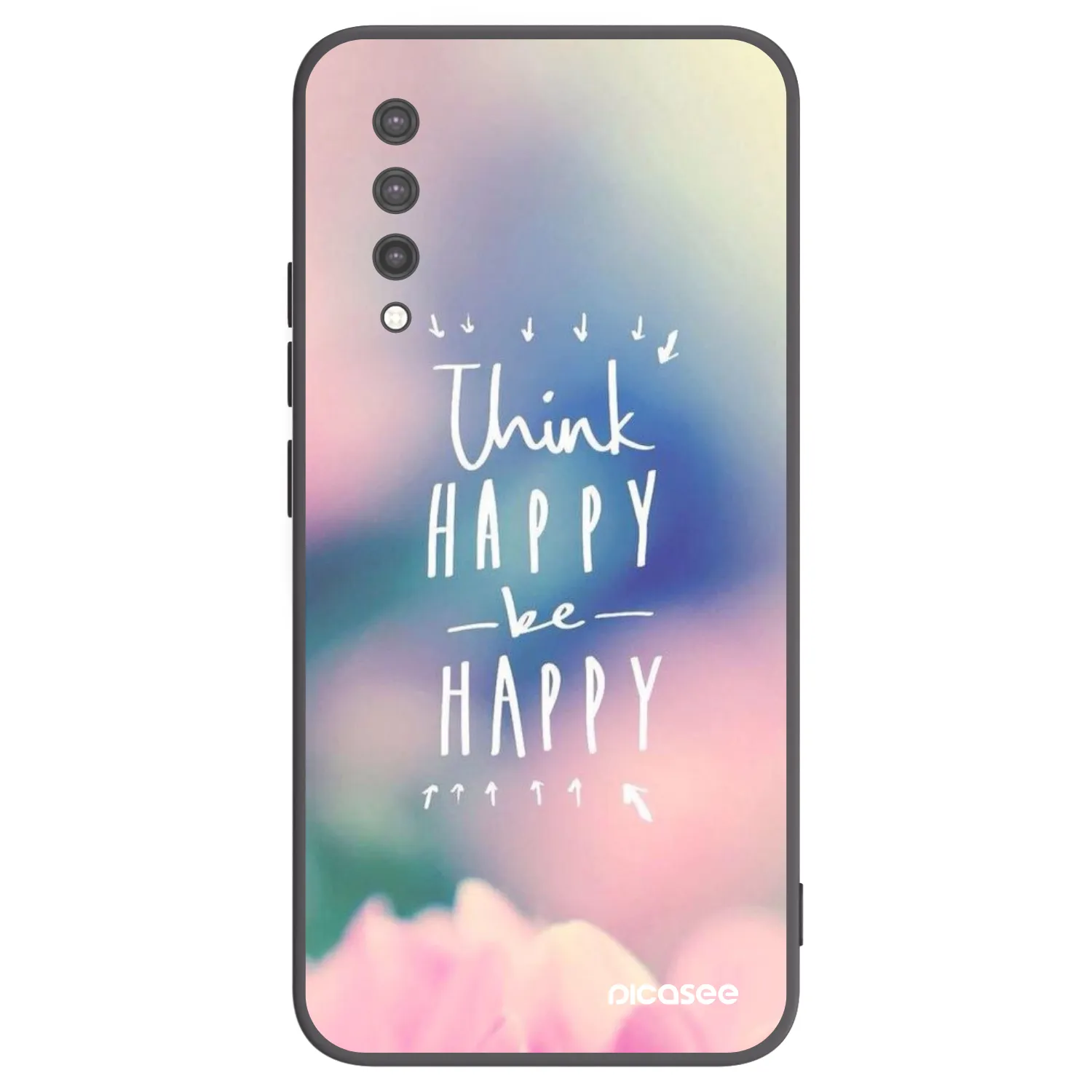 Picasee Xiaomi Mi 9 Lite Hülle - Schwarzes Silikon - Denke positiv!
