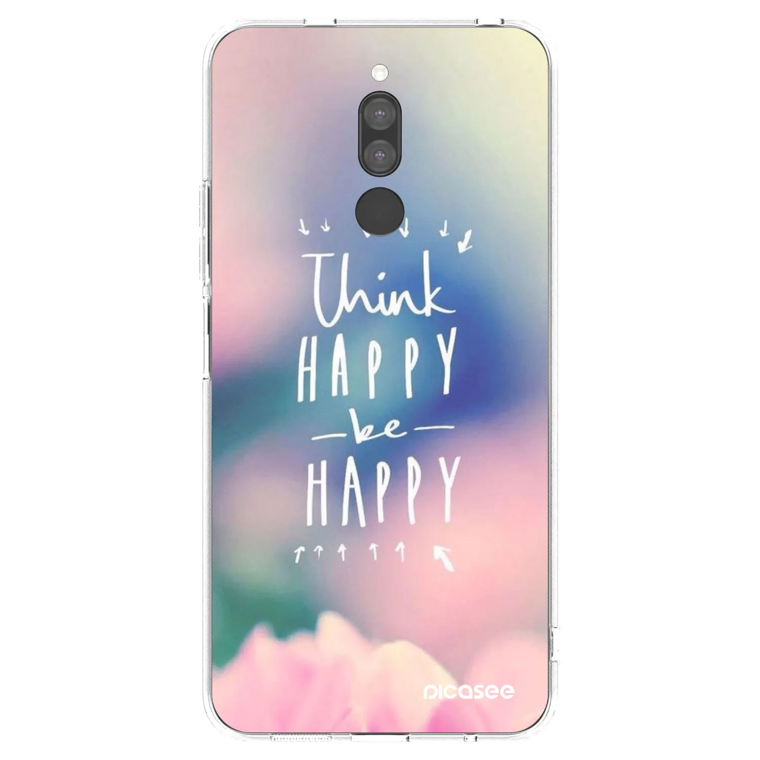 Picasee Xiaomi Redmi 8 Hülle - Transparentes Silikon - Denke positiv!