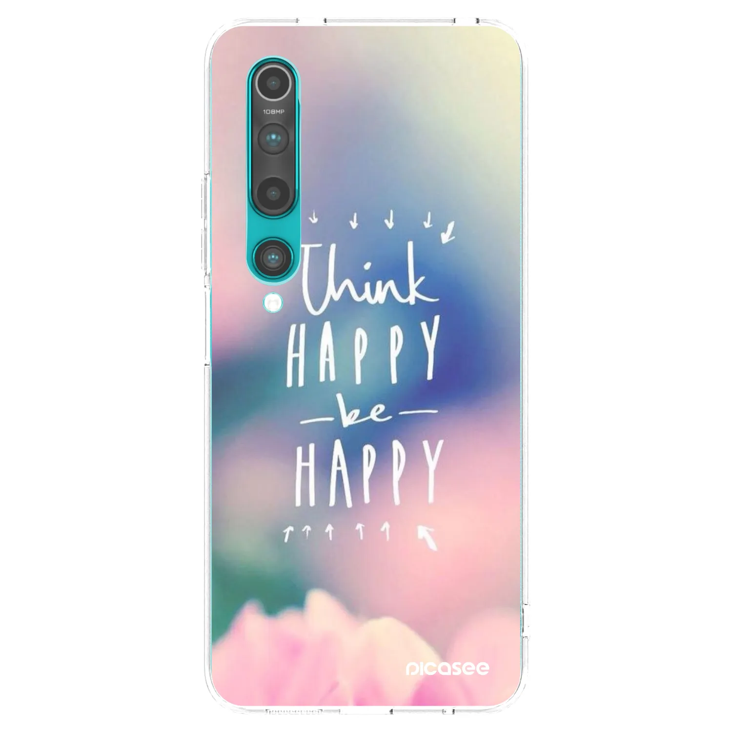 Picasee Xiaomi Mi 10 Hülle - Transparentes Silikon - Denke positiv!