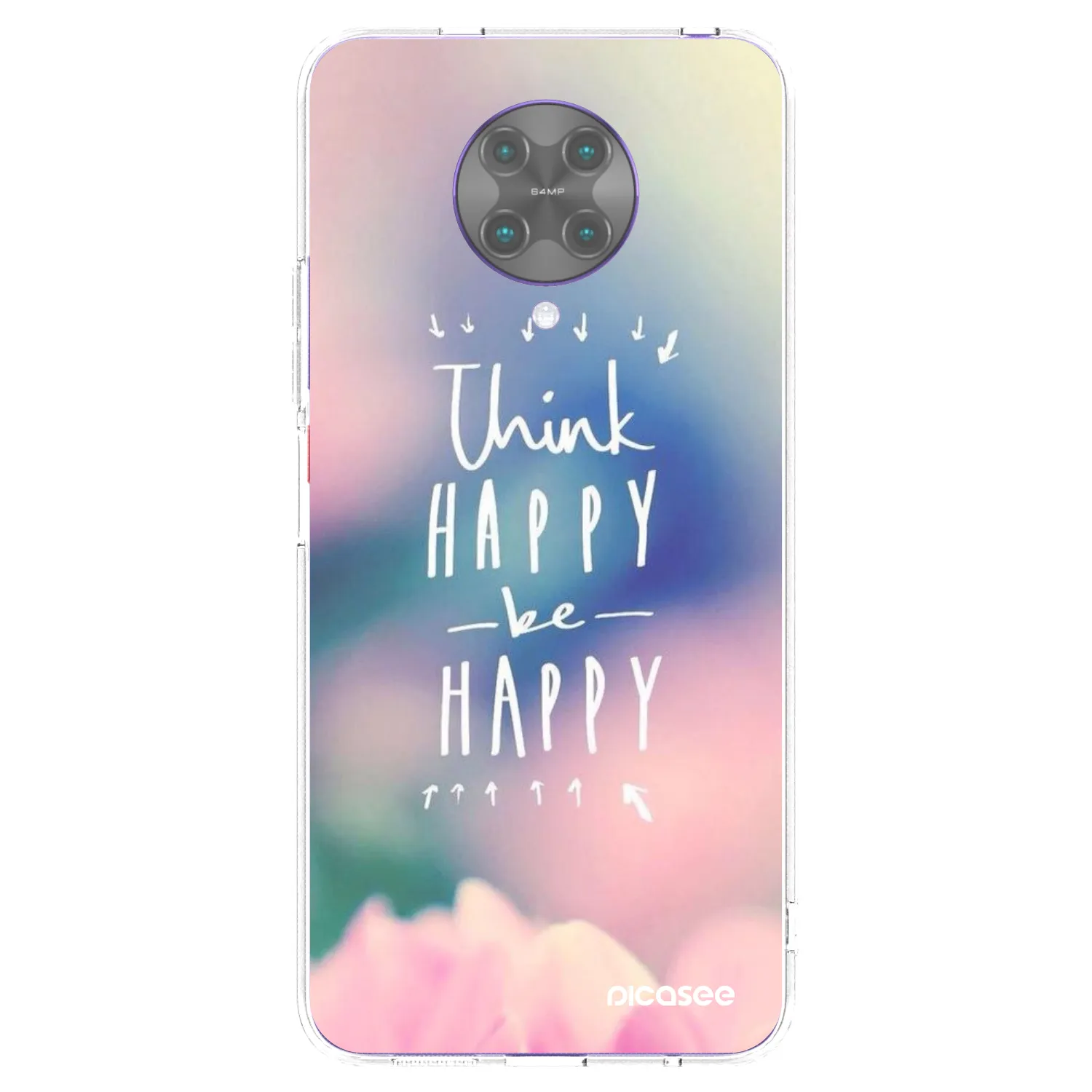 Picasee Xiaomi Poco F2 Pro Hülle - Transparentes Silikon - Denke positiv!
