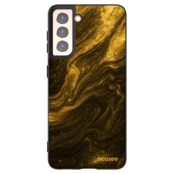 Picasee Samsung Galaxy S21 5G G991B Hülle - Schwarzes Silikon - Black