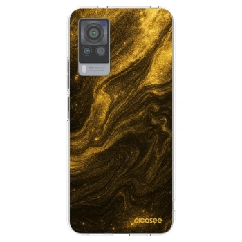 Picasee Vivo X60 Pro 5G Hülle - Transparentes Silikon - Black