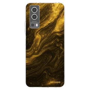 Picasee Vivo Y72 5G Hülle - Transparentes Silikon - Black