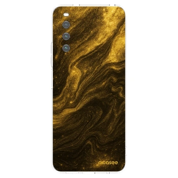 Picasee Sony Xperia 10 IV 5G Hülle - Transparentes Silikon - Black