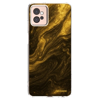 Picasee Motorola Moto G32 Hülle - Transparentes Silikon - Black