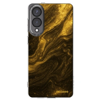 Picasee Samsung Galaxy S25 Edge 5G Hülle - Transparentes Silikon - Black