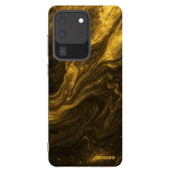 Picasee Samsung Galaxy S20 Ultra 5G G988F Hülle - Transparentes Silikon - Black