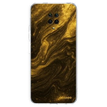 Picasee Xiaomi Redmi Note 9S Hülle - Transparentes Silikon - Black