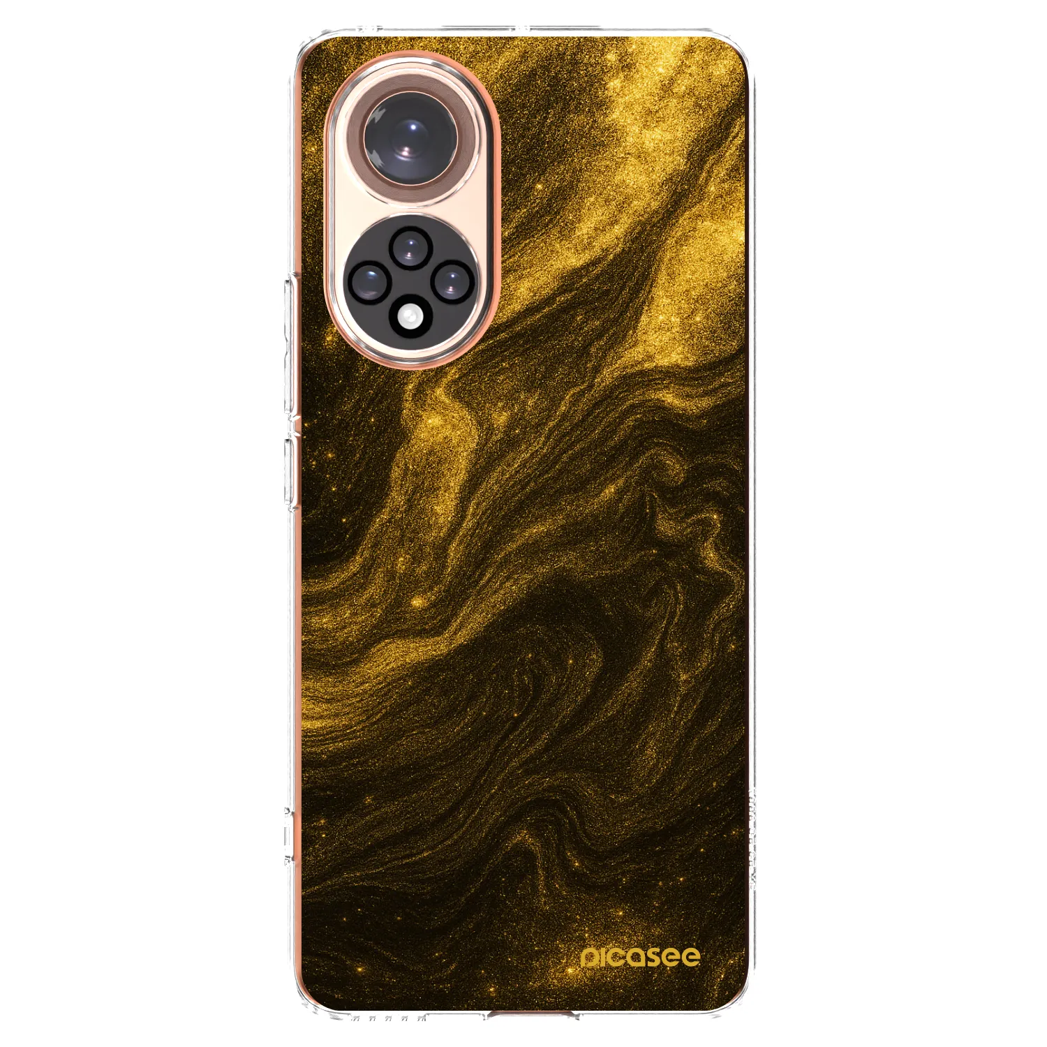 Picasee Honor 50 5G Hülle - Transparentes Silikon - Black