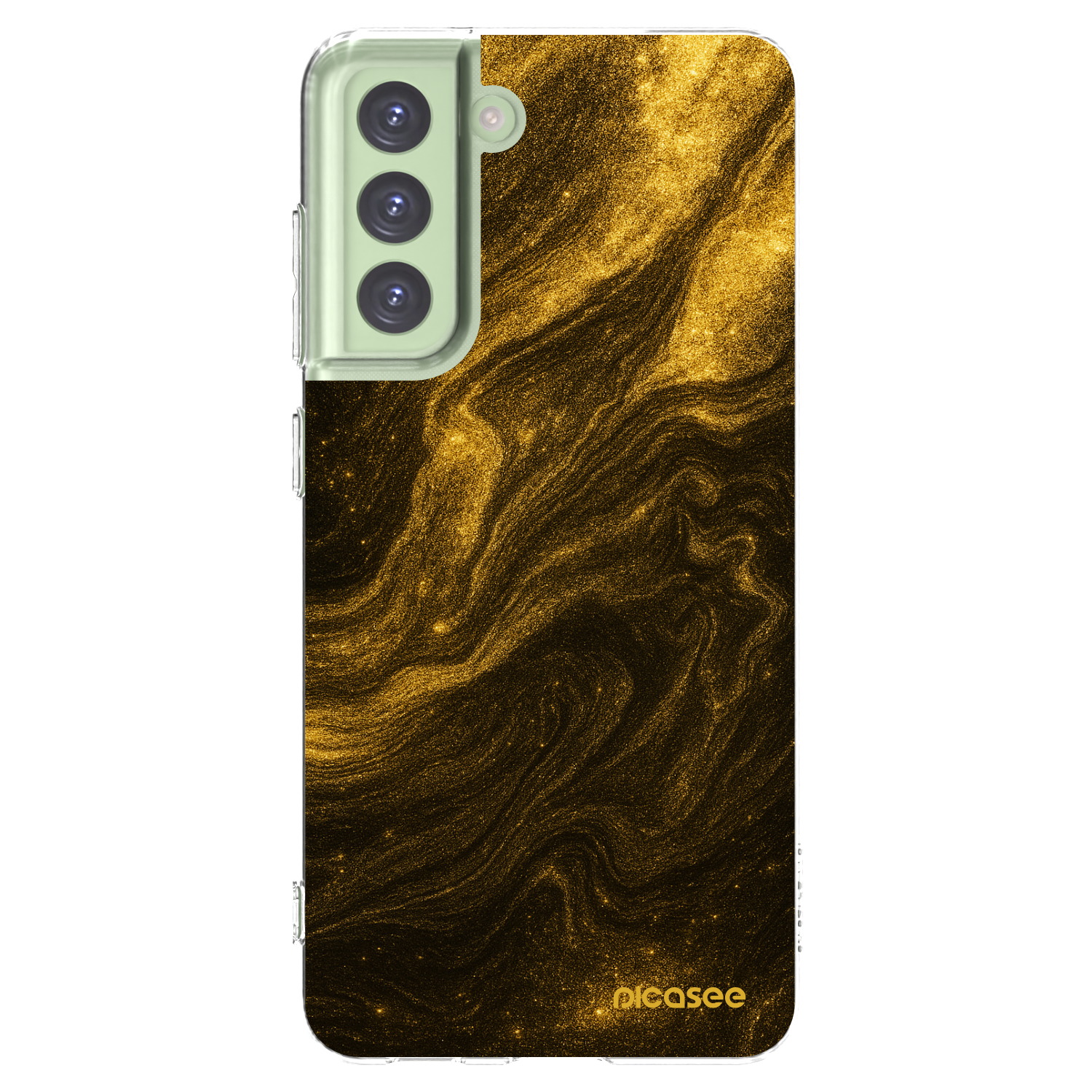 Picasee Samsung Galaxy S21 FE 5G Hülle - Transparentes Silikon - Black