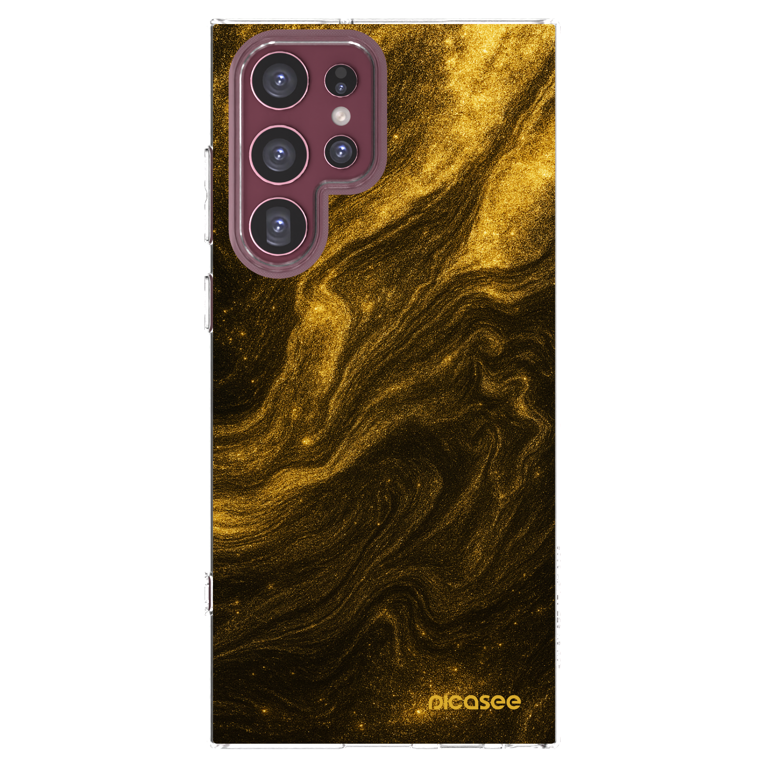 Picasee Samsung Galaxy S22 Ultra 5G Hülle - Transparentes Silikon - Black