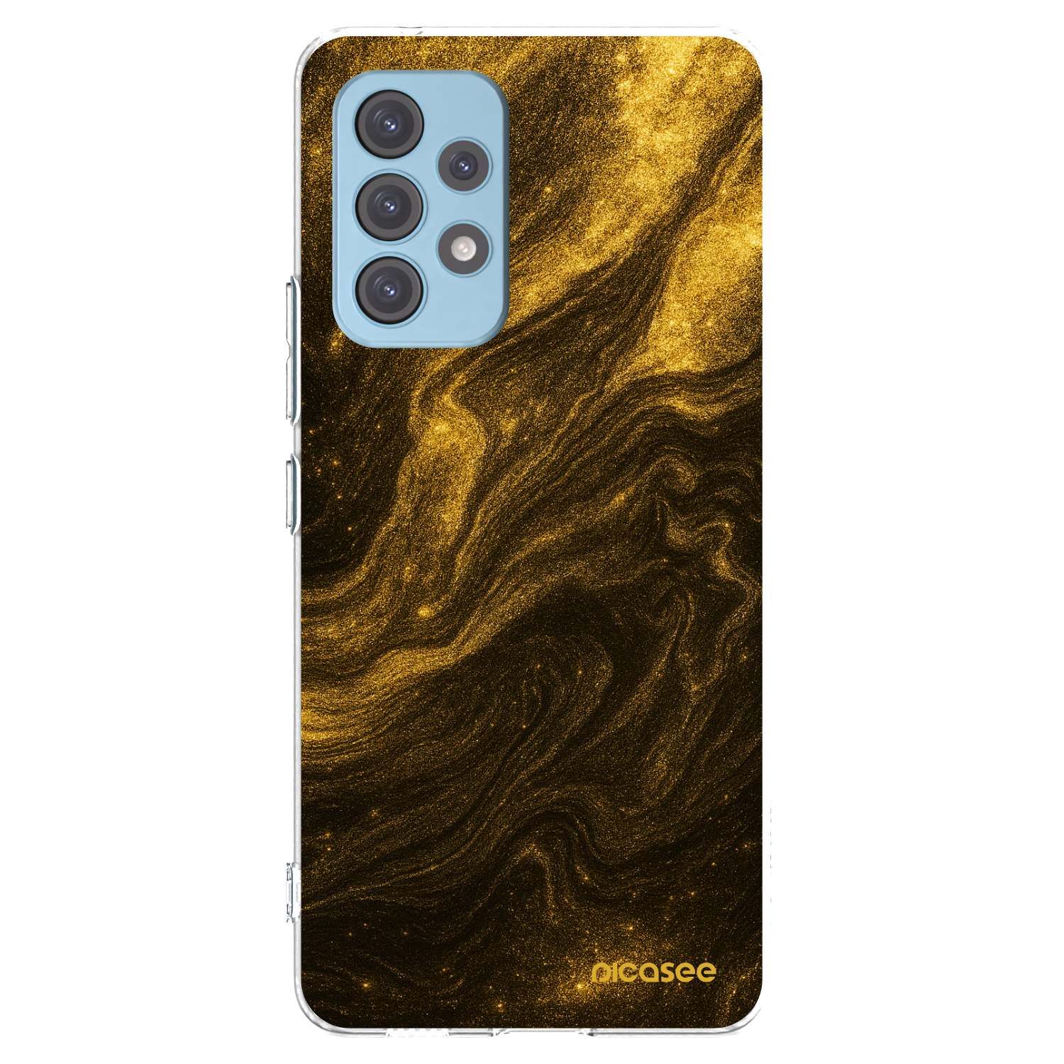 Picasee Samsung Galaxy A53 5G A536 Hülle - Transparentes Silikon - Black