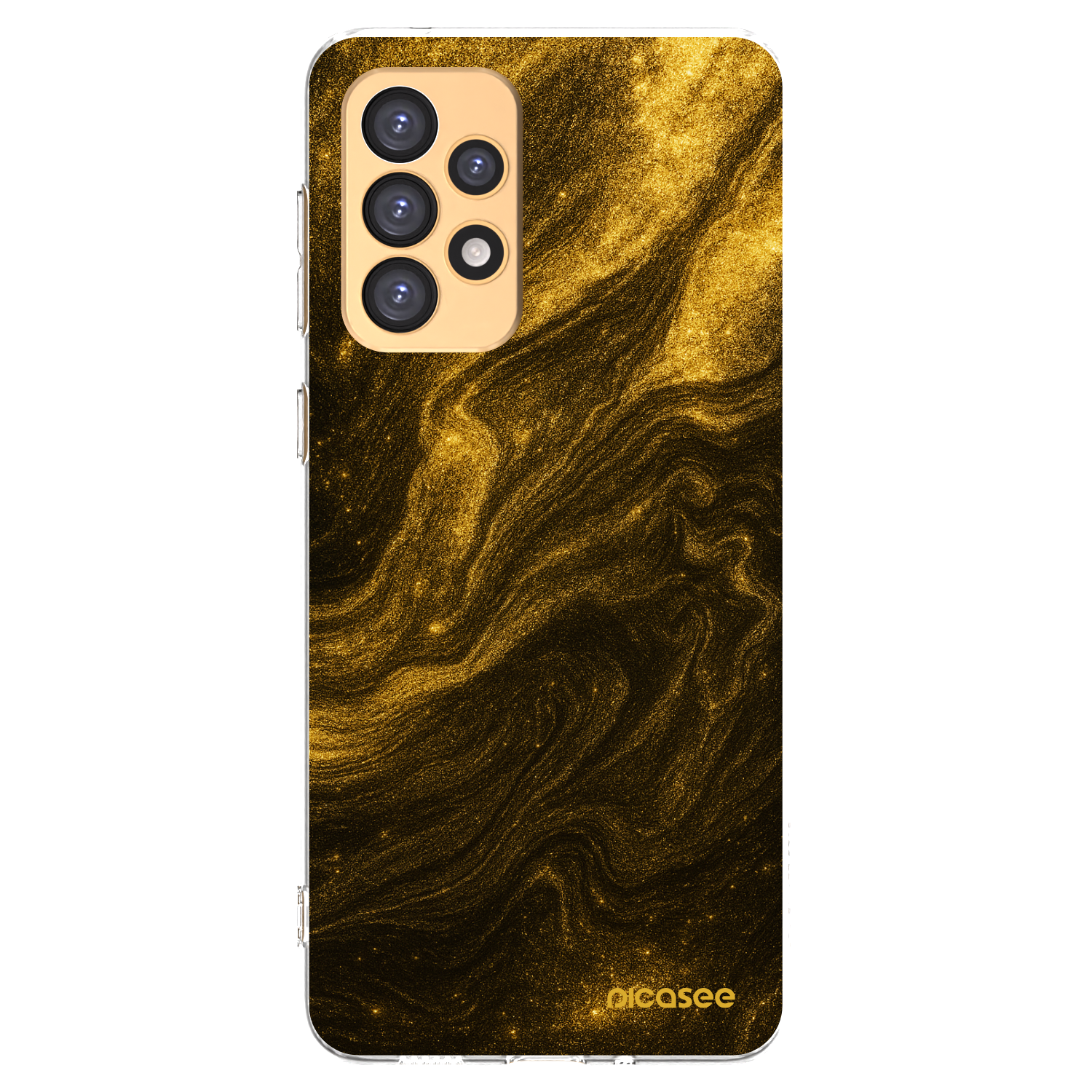 Picasee Samsung Galaxy A33 5G A336 Hülle - Transparentes Silikon - Black