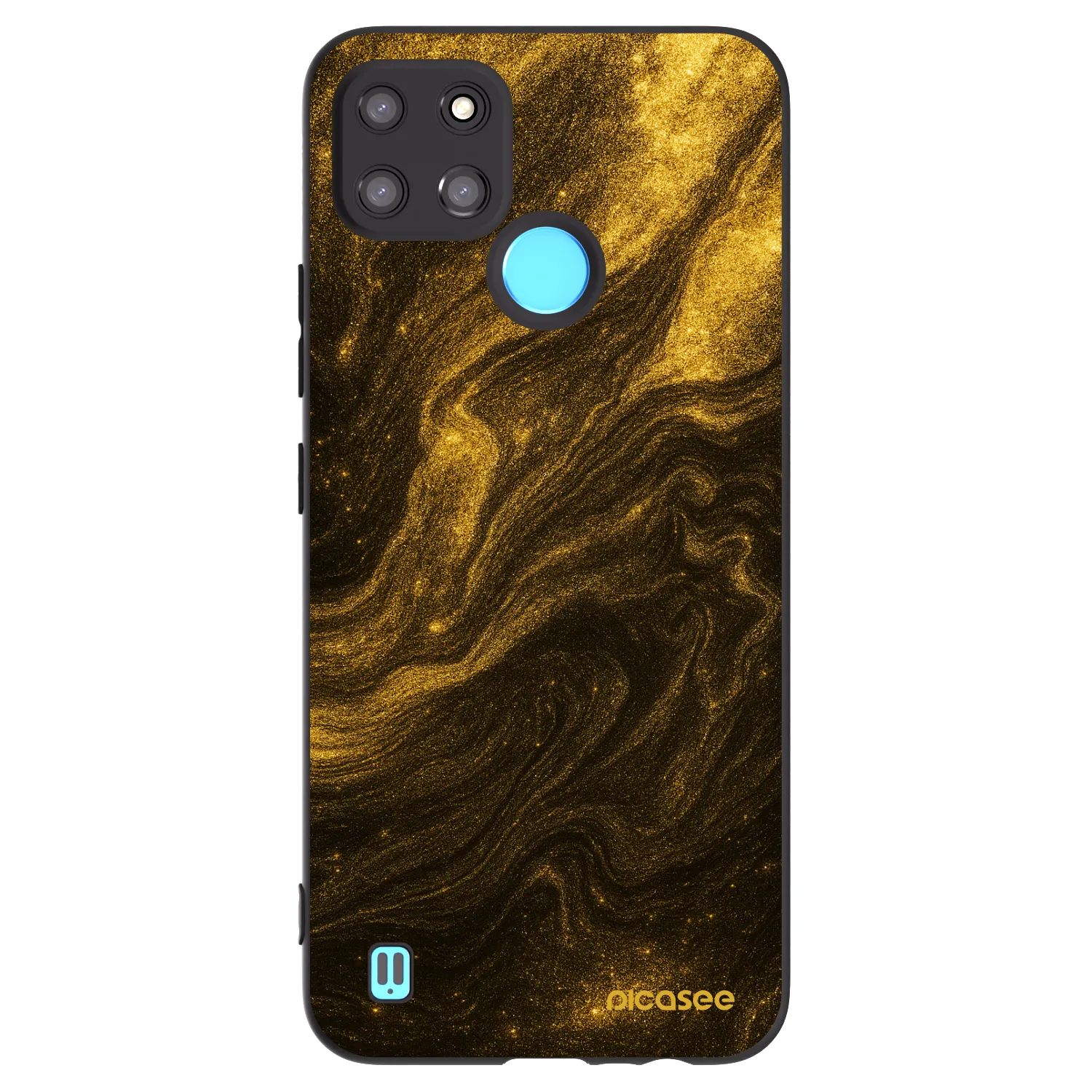 Picasee Realme C21Y Hülle - Schwarzes Silikon - Black
