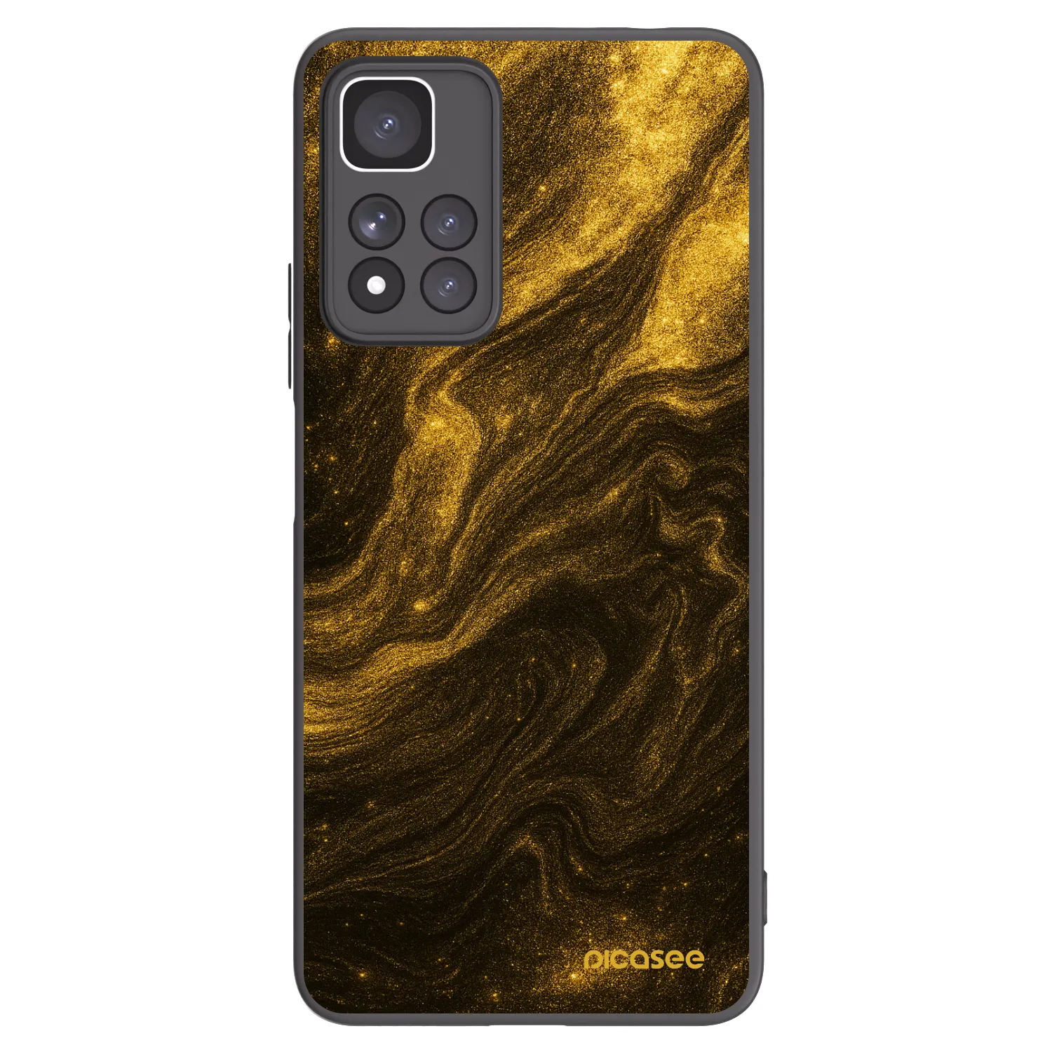 Picasee Xiaomi Redmi Note 11 Pro+ 5G Hülle - Schwarzes Silikon - Black