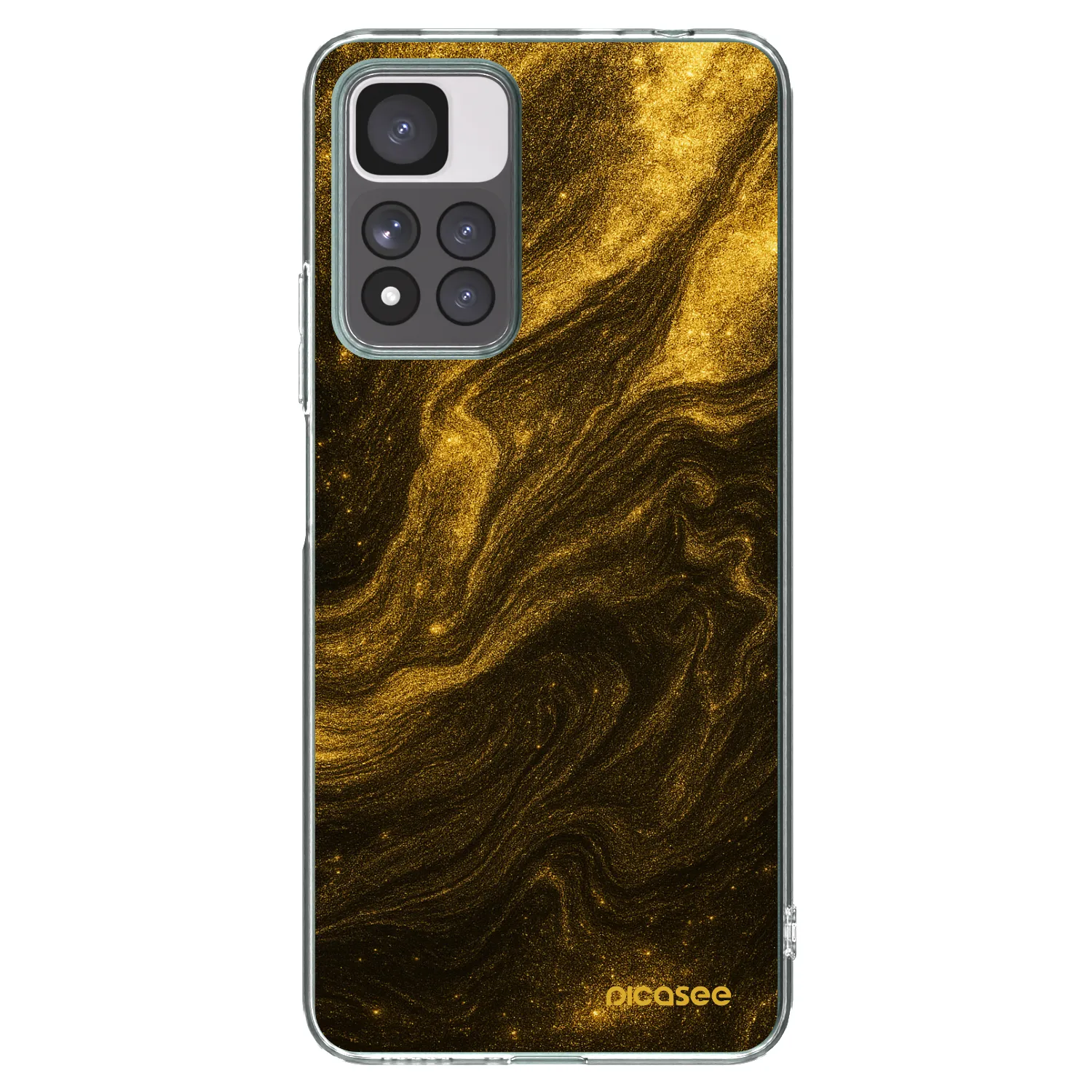 Picasee Xiaomi Redmi Note 11 Pro+ 5G Hülle - Transparentes Silikon - Black