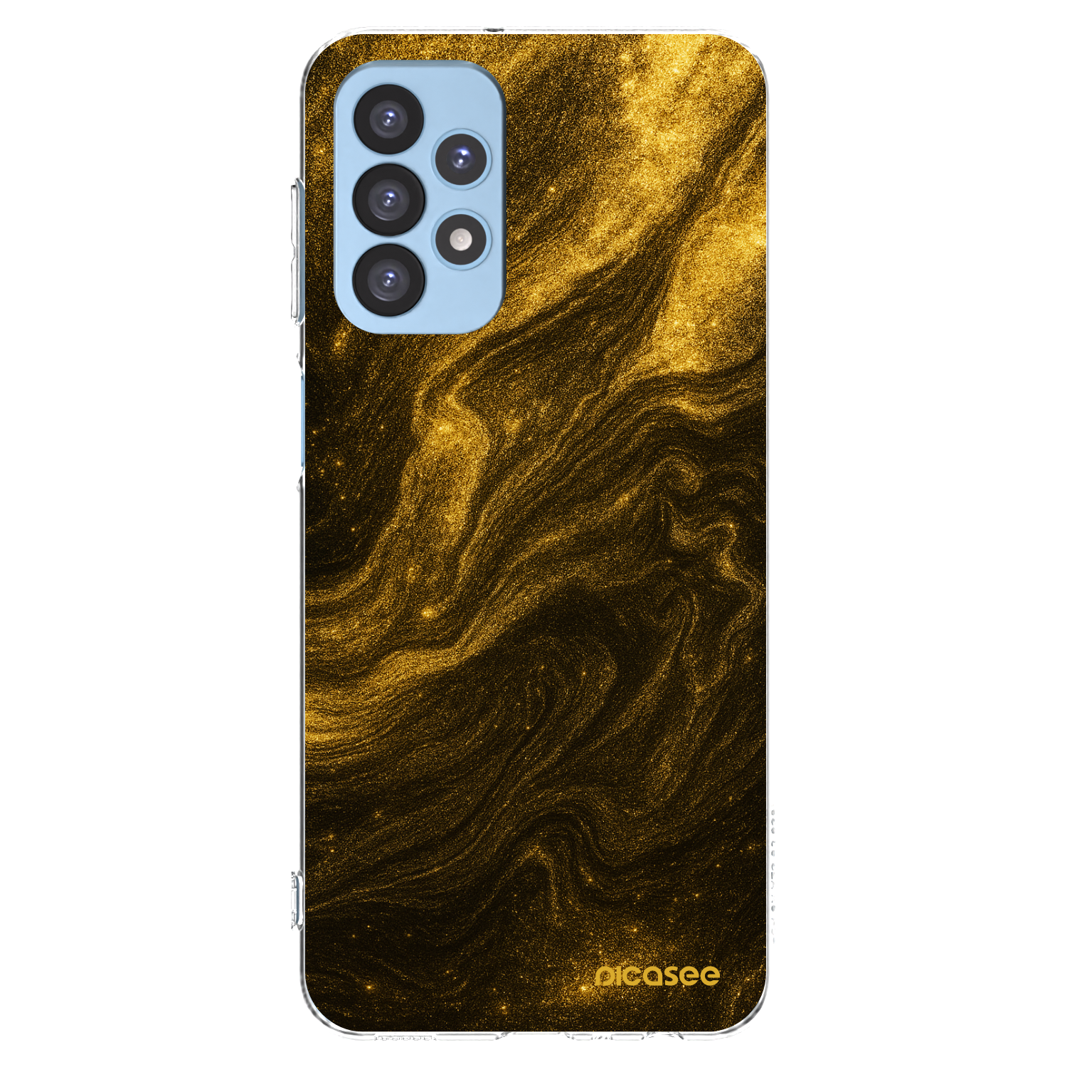 Picasee Samsung Galaxy A23 A235F 4G Hülle - Transparentes Silikon - Black