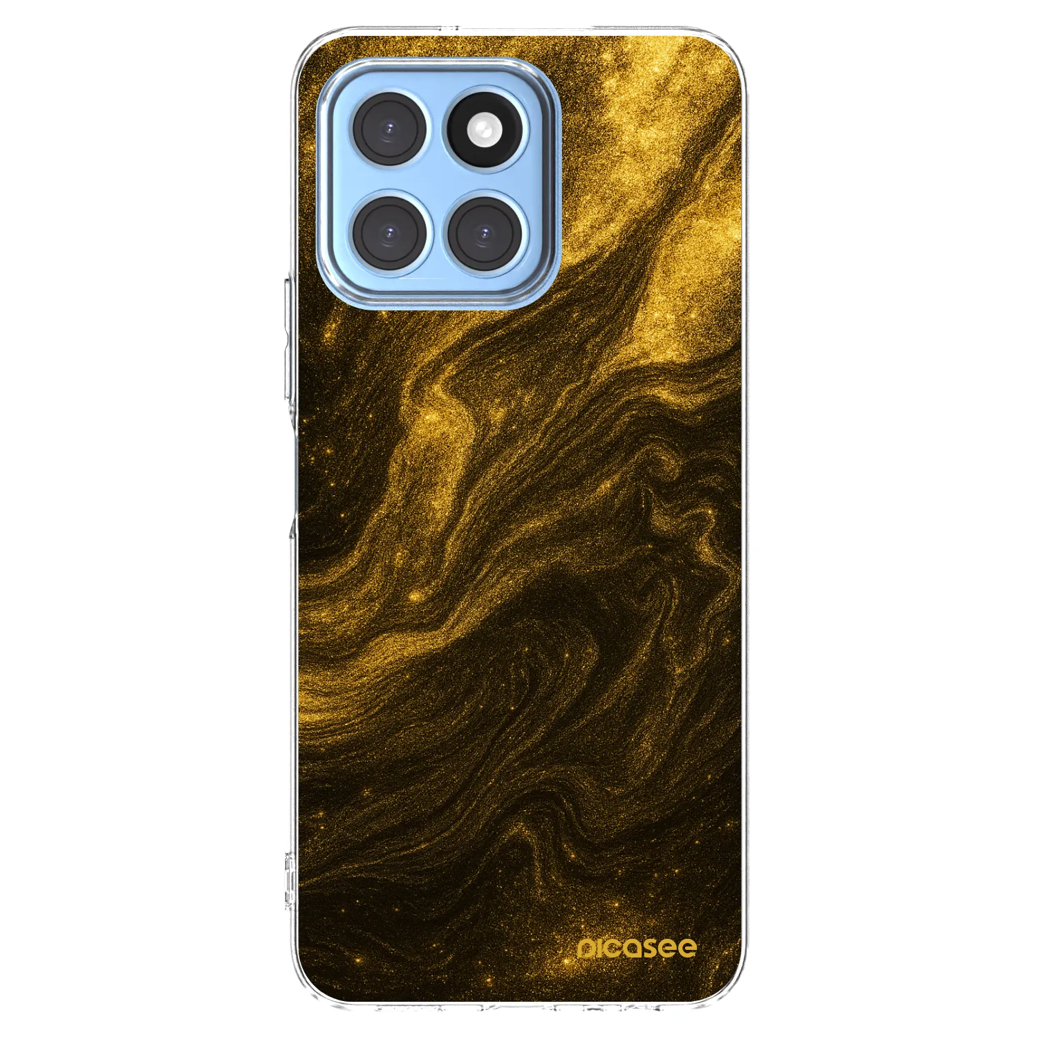 Picasee Honor X6 Hülle - Transparentes Silikon - Black