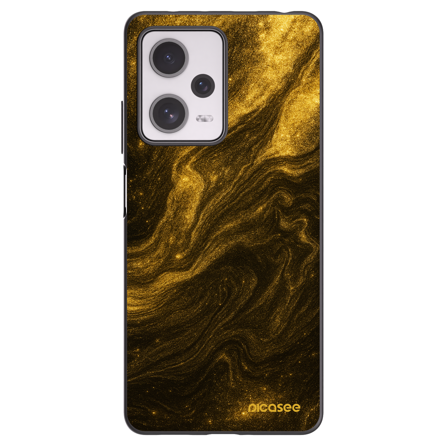 Picasee Xiaomi Redmi Note 12 Pro+ 5G Hülle - Schwarzes Silikon - Black