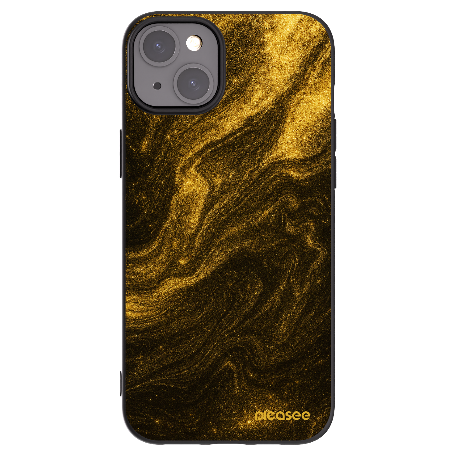 Picasee Apple iPhone 15 Plus Hülle - Schwarzes Silikon - Black