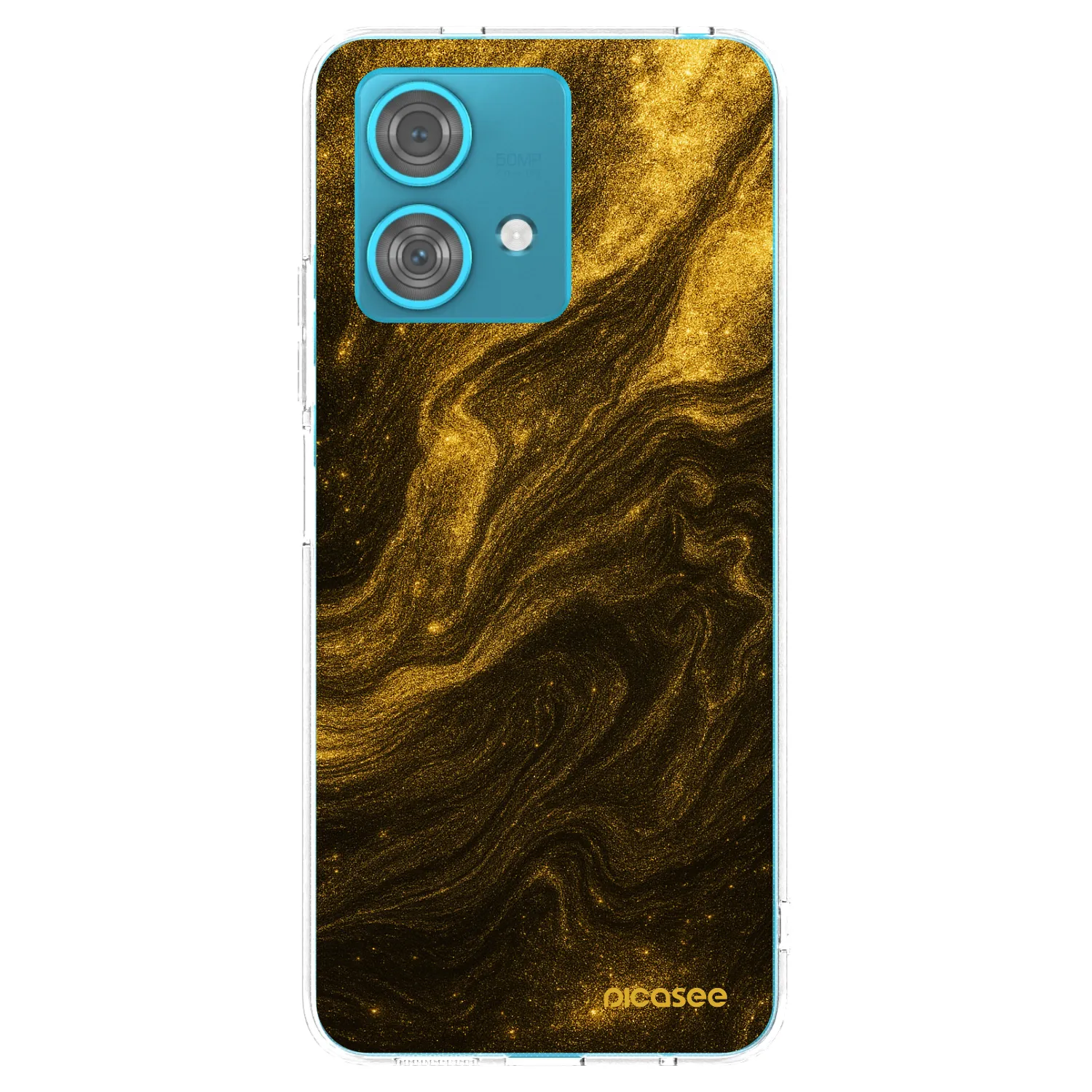 Picasee Motorola Edge 40 Neo Hülle - Transparentes Silikon - Black