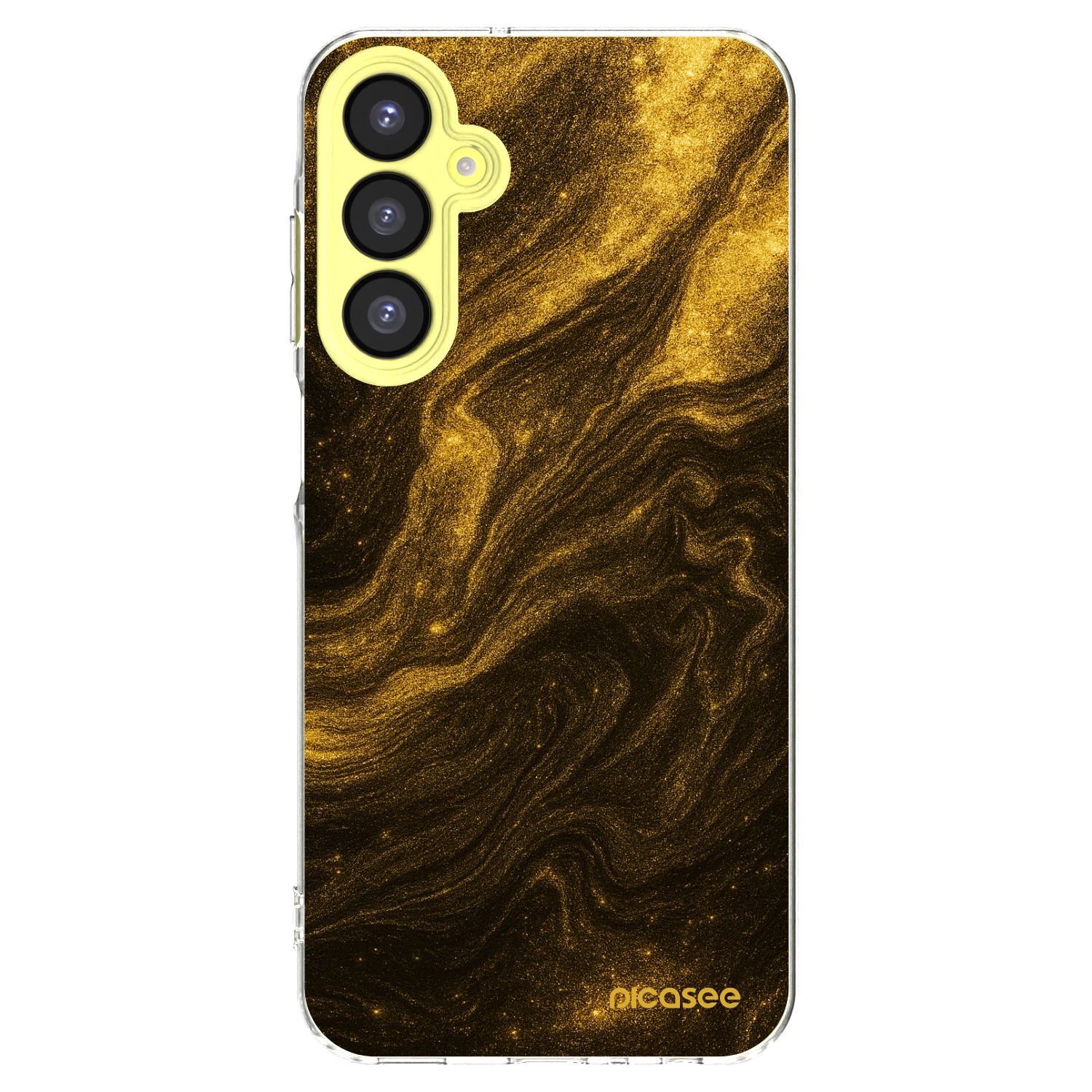 Picasee Samsung Galaxy A25 A256B 5G Hülle - Transparentes Silikon - Black
