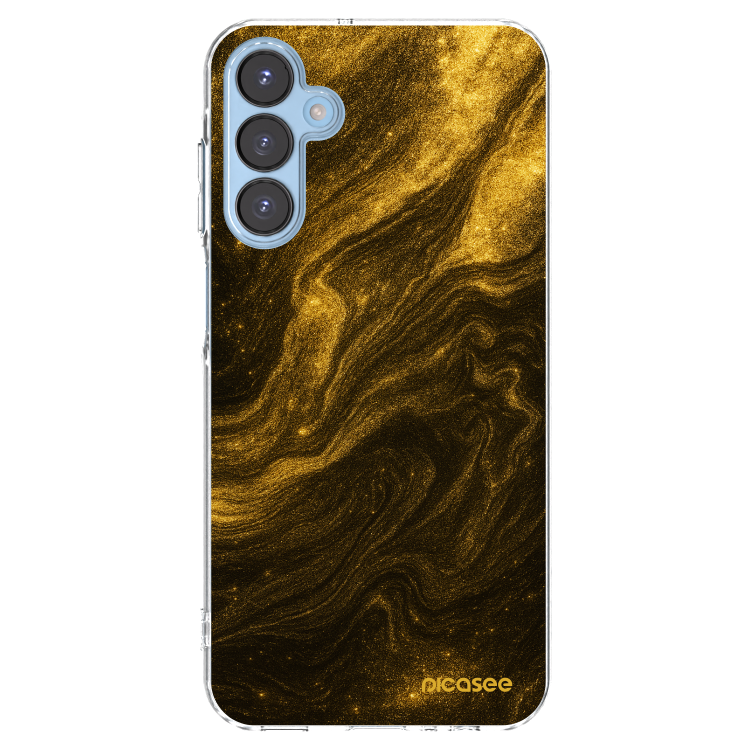Picasee Samsung Galaxy A15 A156B 5G Hülle - Transparentes Silikon - Black