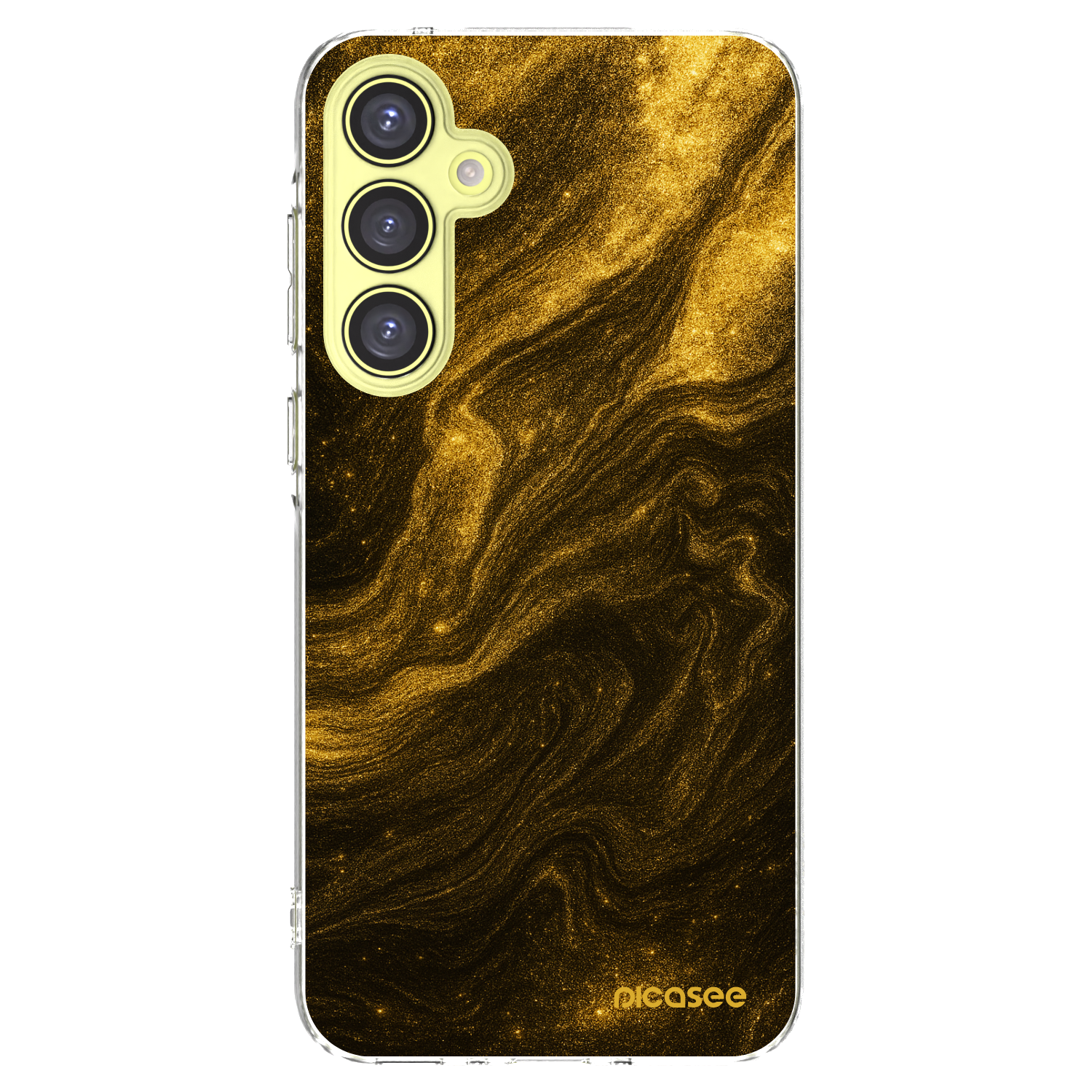 Picasee Samsung Galaxy A35 5G A356B Hülle - Transparentes Silikon - Black