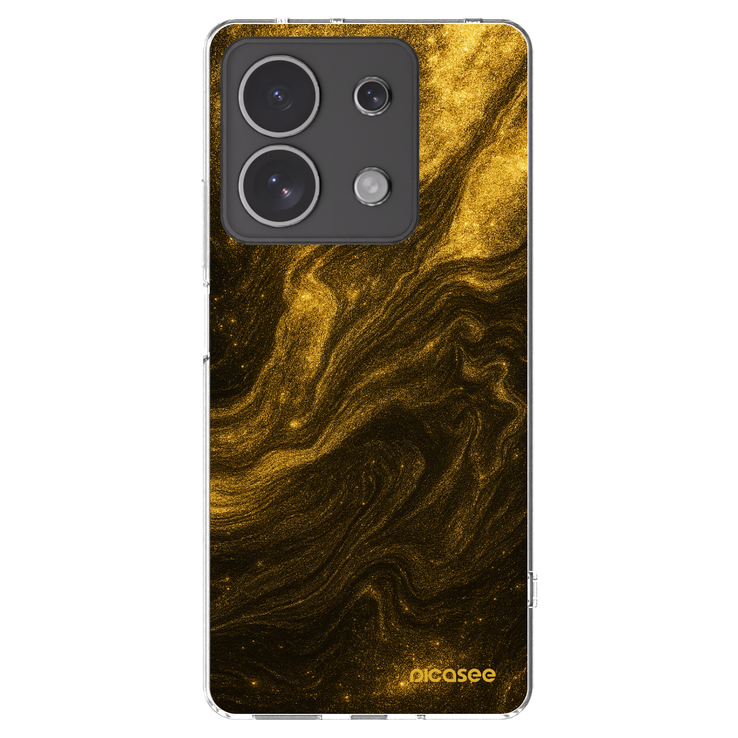 Picasee Xiaomi Redmi Note 13 4G Hülle - Transparentes Silikon - Black