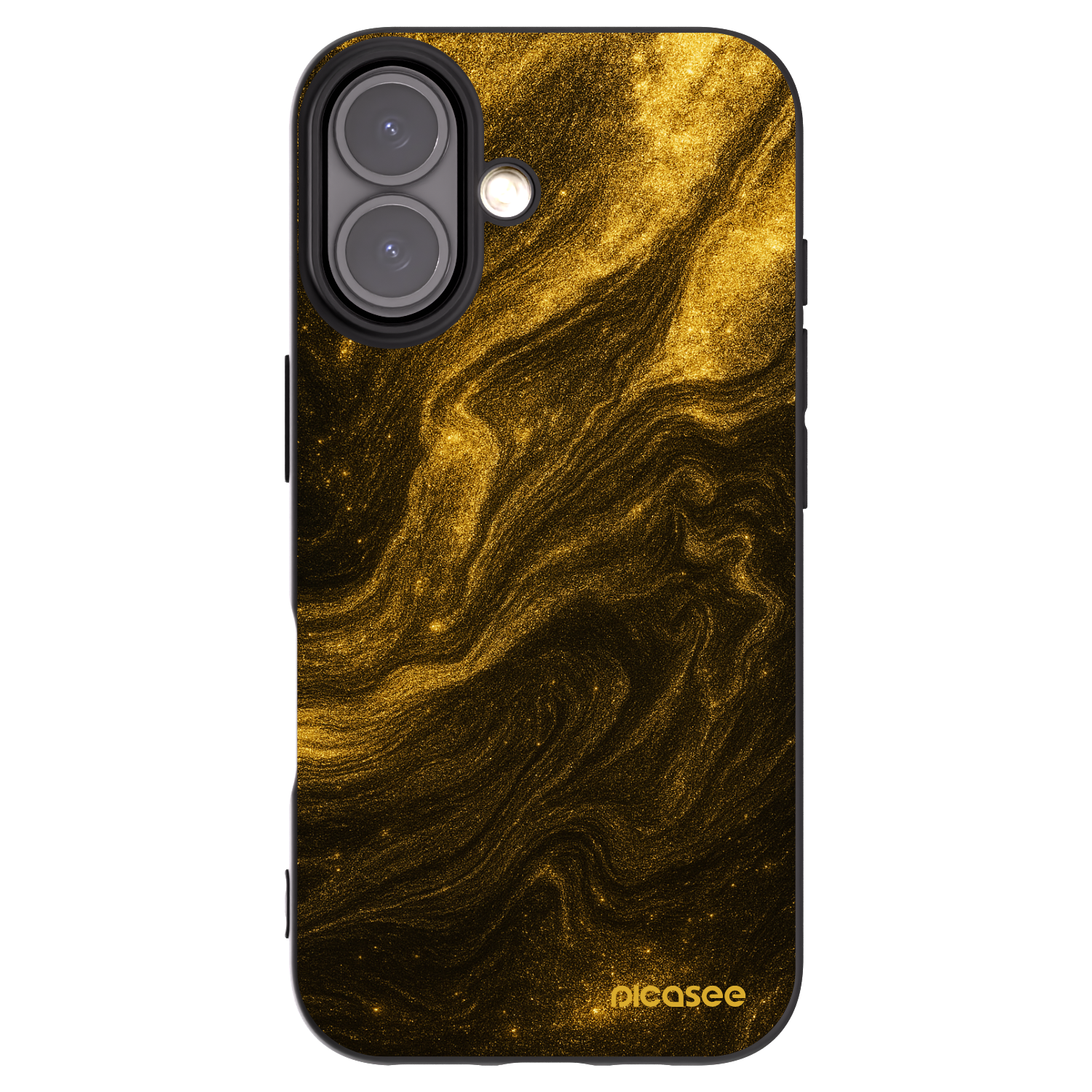 Picasee Apple iPhone 16 Hülle - Schwarzes Silikon - Black
