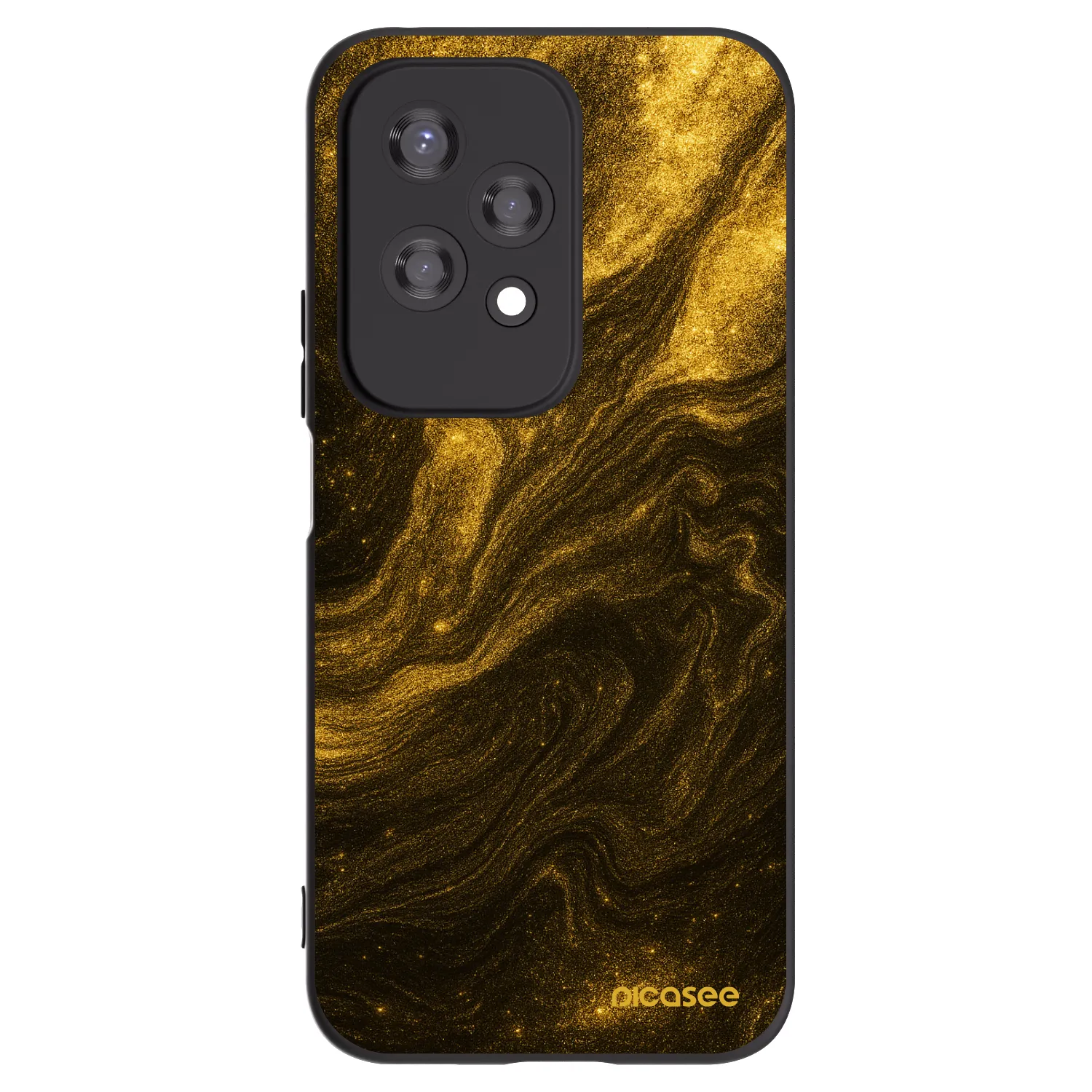Picasee Honor 200 Lite Hülle - Schwarzes Silikon - Black