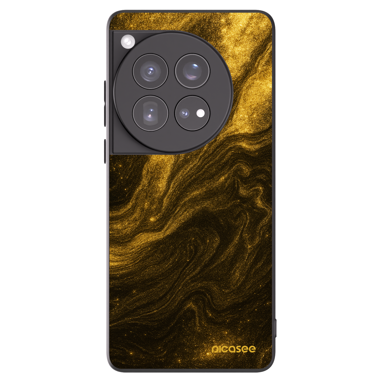 Picasee OnePlus 12 5G Hülle - Schwarzes Silikon - Black