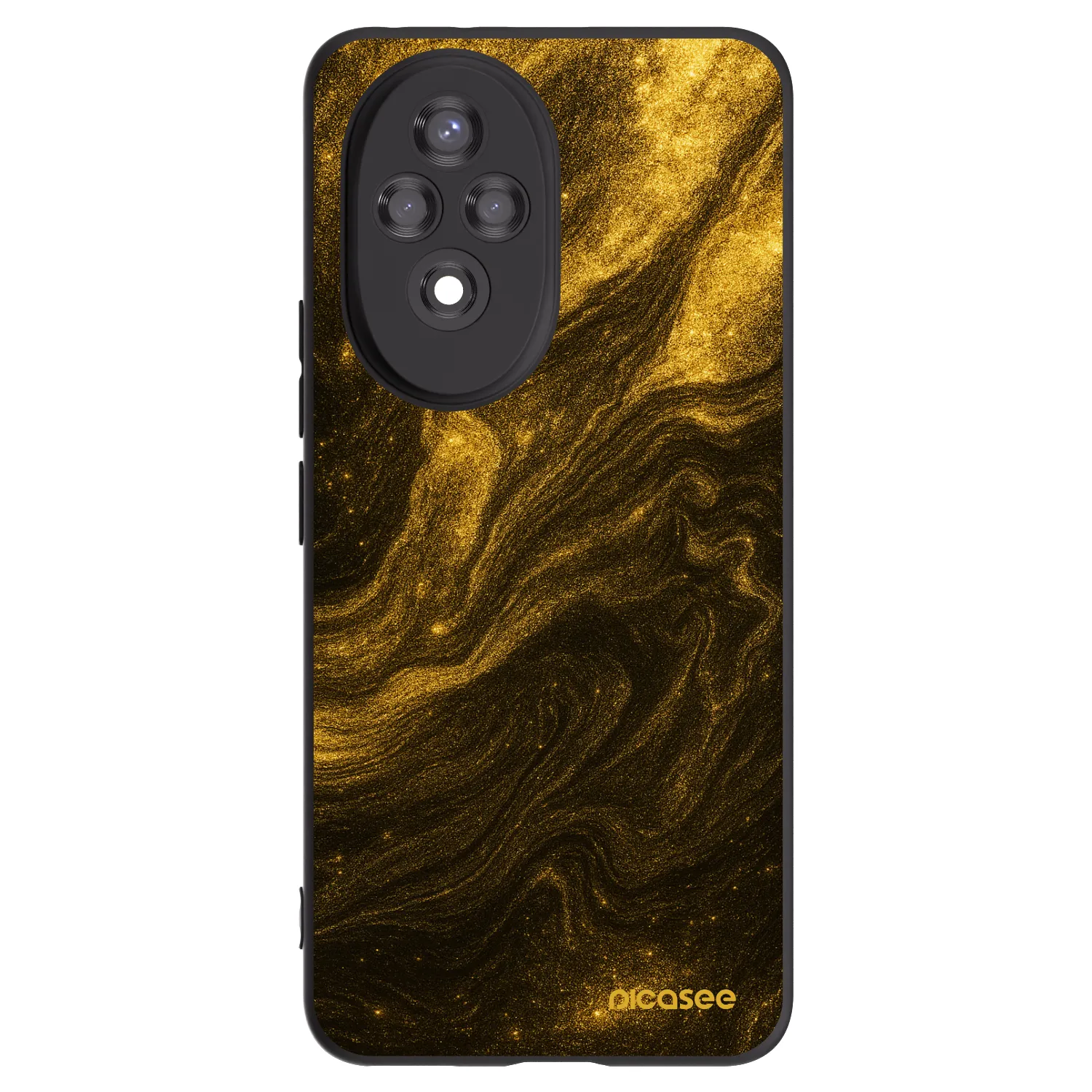 Picasee Honor 200 Pro 5G Hülle - Schwarzes Silikon - Black