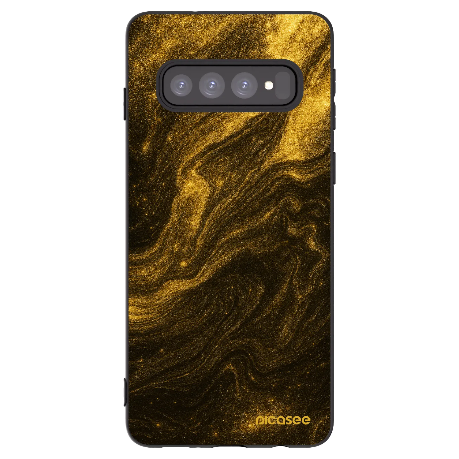Picasee Samsung Galaxy S10 G973 Hülle - Schwarzes Silikon - Black