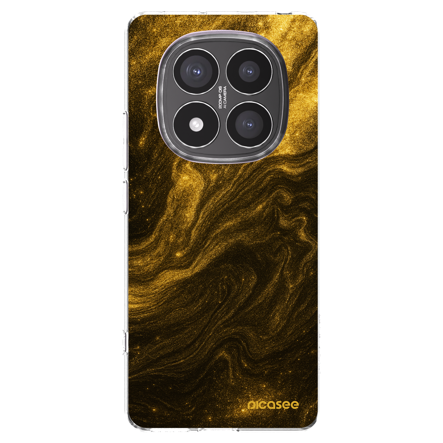 Picasee Xiaomi Redmi Note 14 Pro+ 5G Hülle - Transparentes Silikon - Black