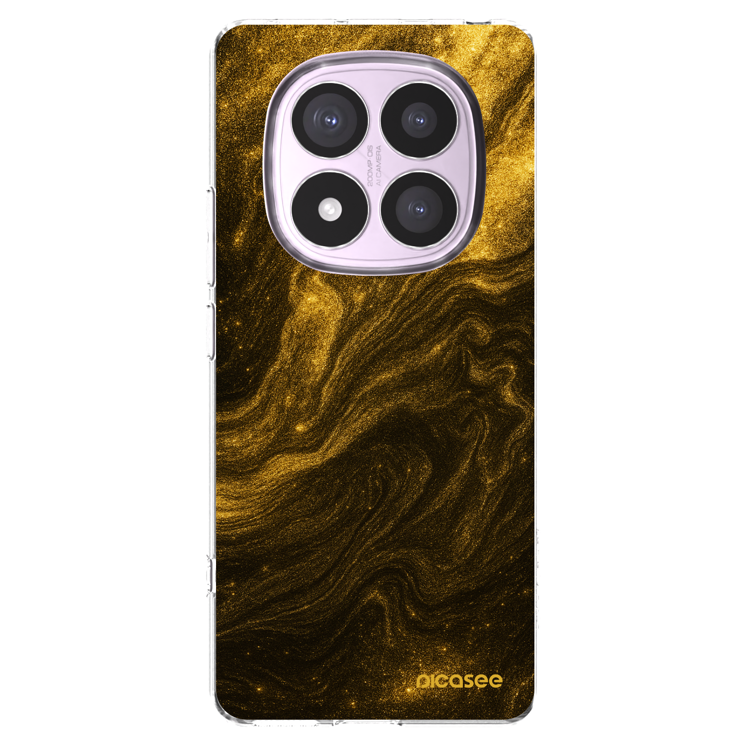 Picasee Xiaomi Redmi Note 14 Pro 5G Hülle - Transparentes Silikon - Black