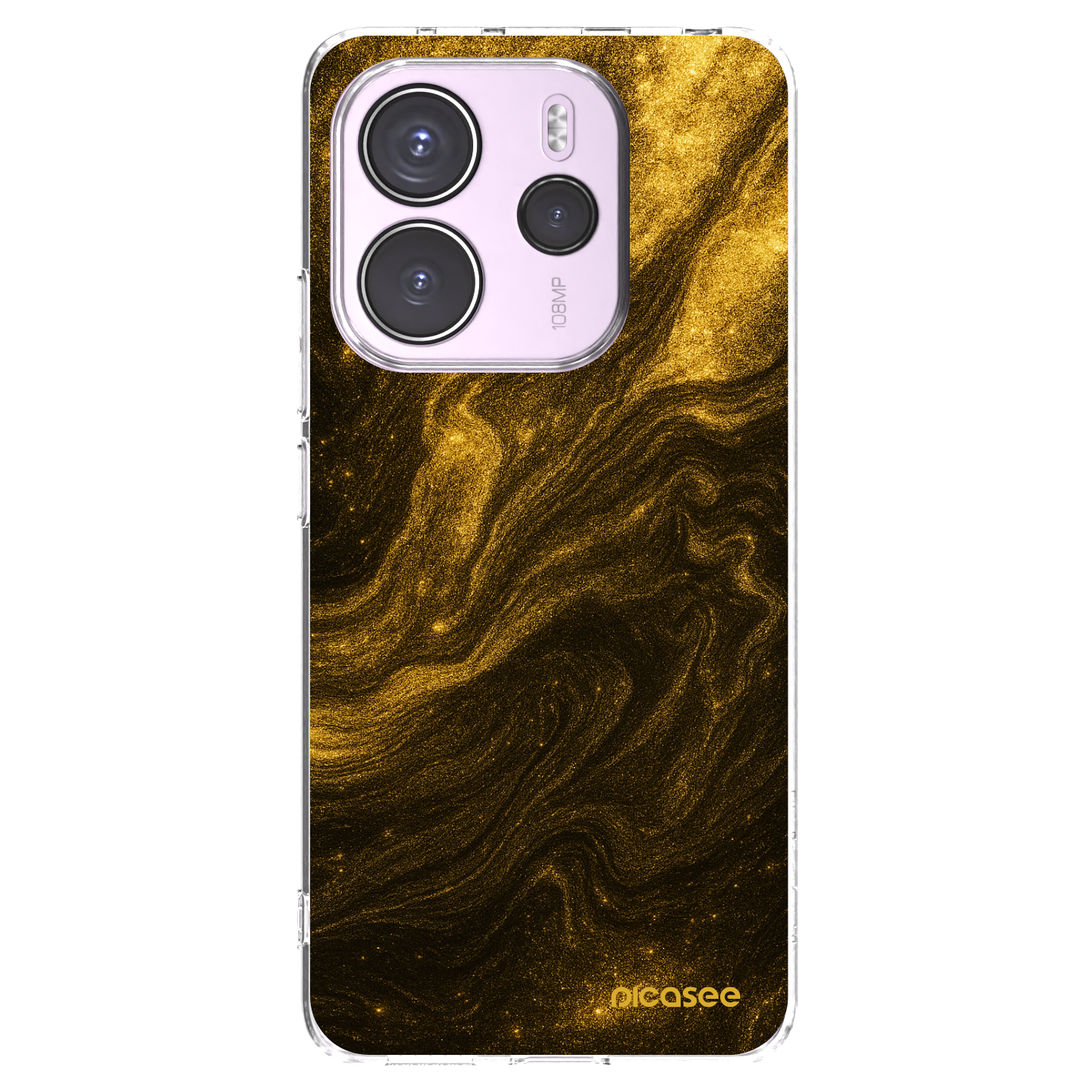 Picasee Xiaomi Redmi Note 14 4G Hülle - Transparentes Silikon - Black