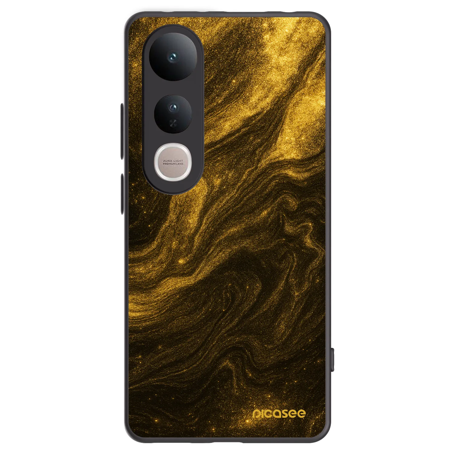 Picasee Vivo V50 Lite 5G Hülle - Schwarzes Silikon - Black