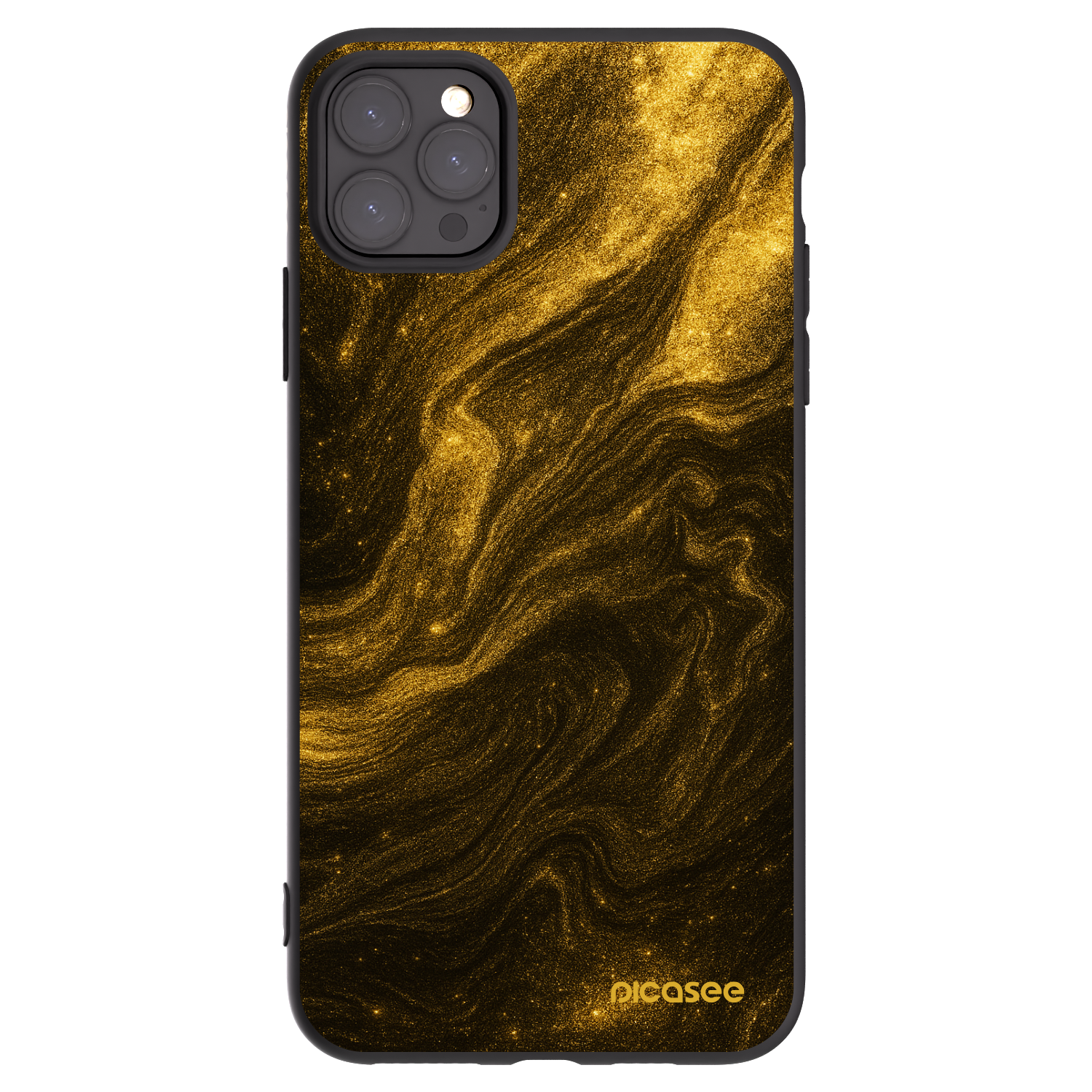 Picasee Apple iPhone 11 Pro Max Hülle - Schwarzes Silikon - Black