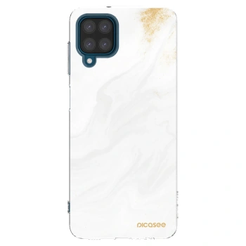 Picasee Samsung Galaxy A12 A125F Hülle - Transparentes Silikon - White