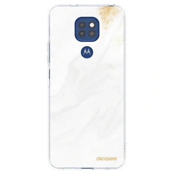 Picasee Motorola Moto G9 Play Hülle - Transparentes Silikon - White