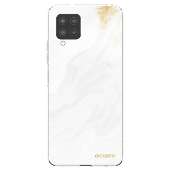 Picasee Samsung Galaxy A42 A426B Hülle - Transparentes Silikon - White