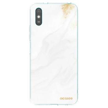 Picasee Xiaomi Redmi 9AT Hülle - Transparentes Silikon - White