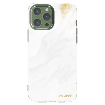 Picasee Apple iPhone 13 Pro Max Hülle - Transparentes Silikon - White