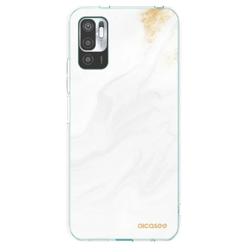 Picasee Xiaomi Redmi Note 10 5G Hülle - Transparentes Silikon - White