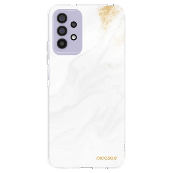 Picasee Samsung Galaxy A32 4G SM-A325F Hülle - Transparentes Silikon - White