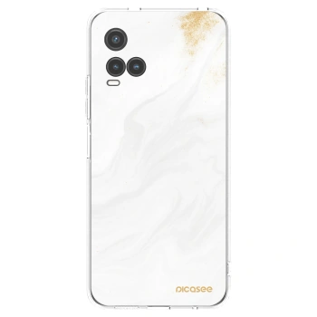 Picasee Vivo Y33s Hülle - Transparentes Silikon - White