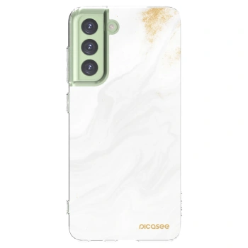 Picasee Samsung Galaxy S21 FE 5G Hülle - Transparentes Silikon - White