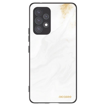 Picasee Samsung Galaxy A53 5G A536 Hülle - Schwarzes Silikon - White