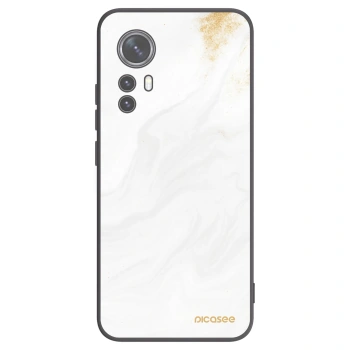 Picasee Xiaomi 12 Hülle - Schwarzes Silikon - White